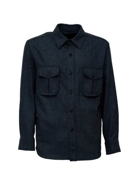 Caruso button-up overshirt