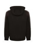 Emporio Armani stripe-detail zip-up hoodie