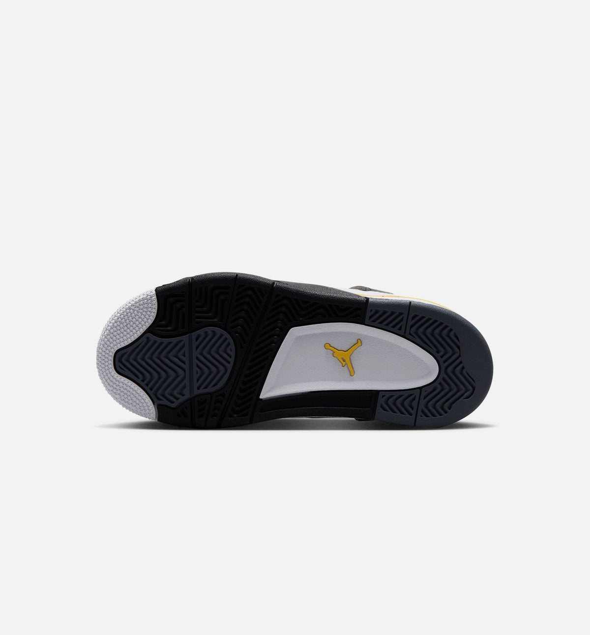 Air Jordan 4 Retro "Rare Air Tour Yellow" Little Kids' Shoe – White/Dark Blue Grey/Black/Tour Yellow
