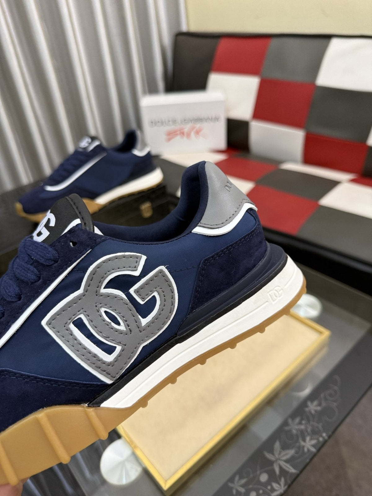 Dolce & Gabbana Navy Gum-Sole Sneakers